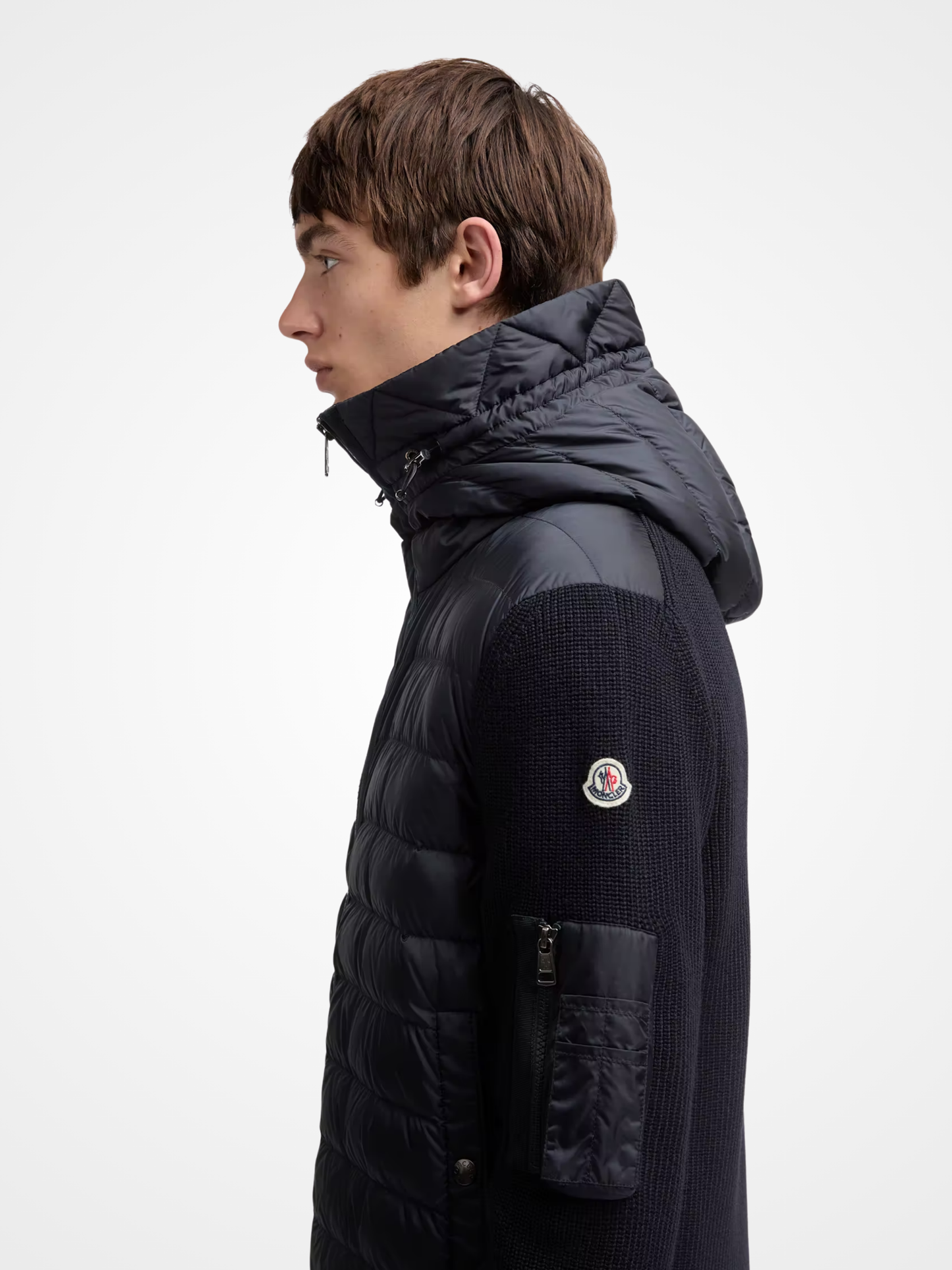 Padded Cardigan Zip-Up