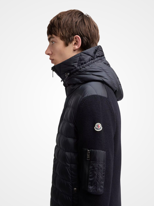 Padded Cardigan Zip-Up