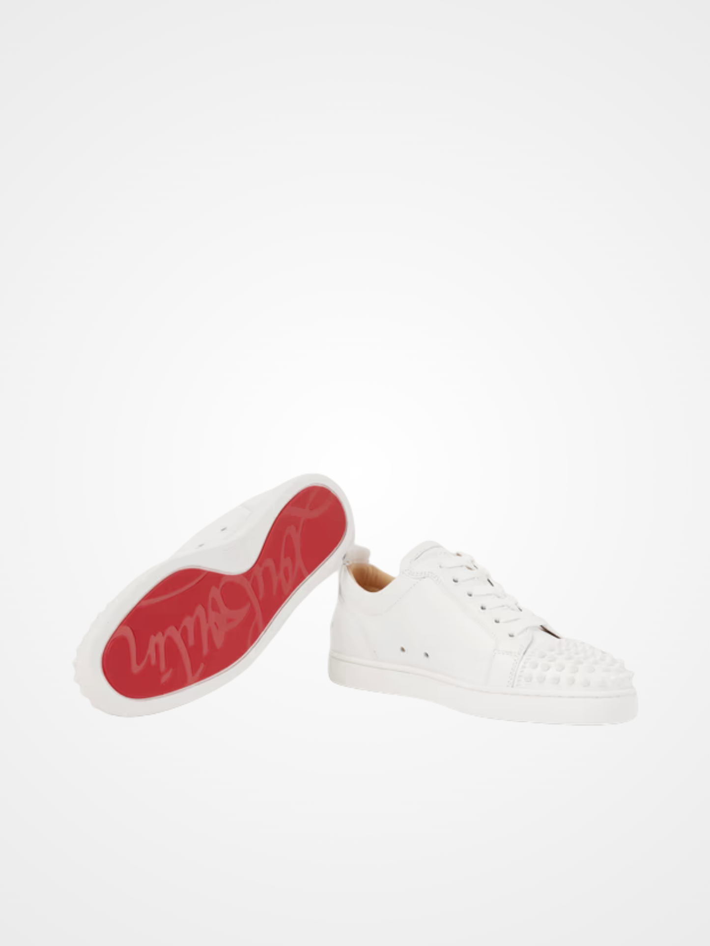 Spikes Leather Sneakers