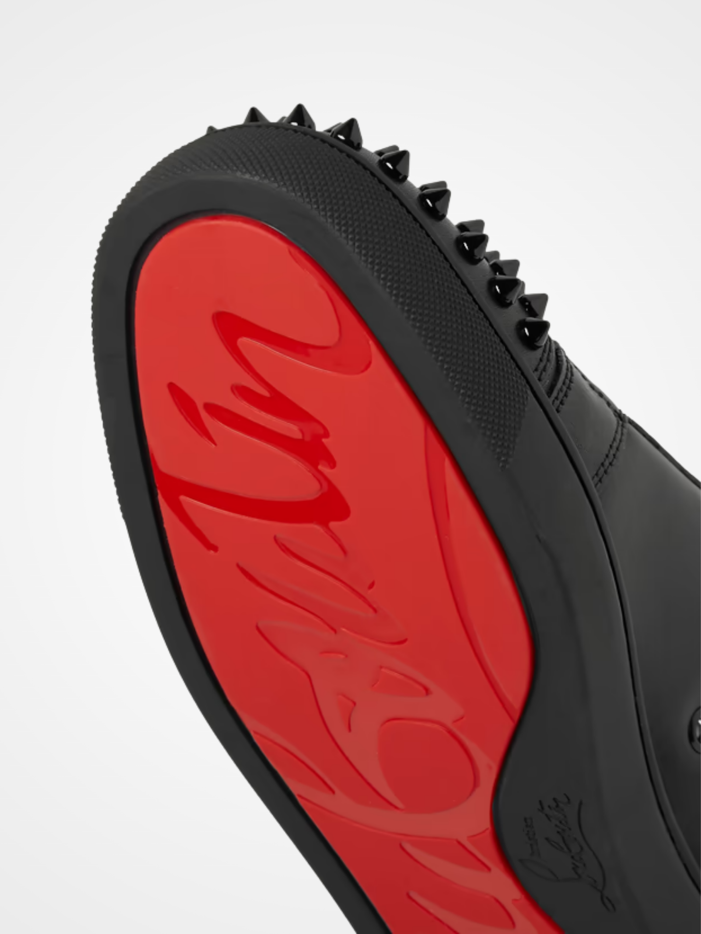 Spikes Leather Sneakers